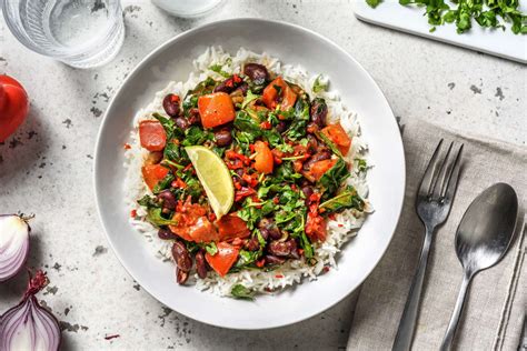 Caribbean Kidney Bean Stew And Rice Recipe Hellofresh