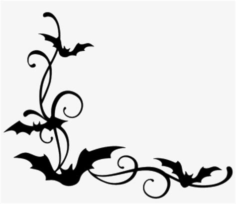 Halloween Bat Corner Border Png Image Transparent Png Free Download