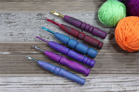 DIY Ergonomic Crochet Hooks Made With Polymer Clay It S So Corinney