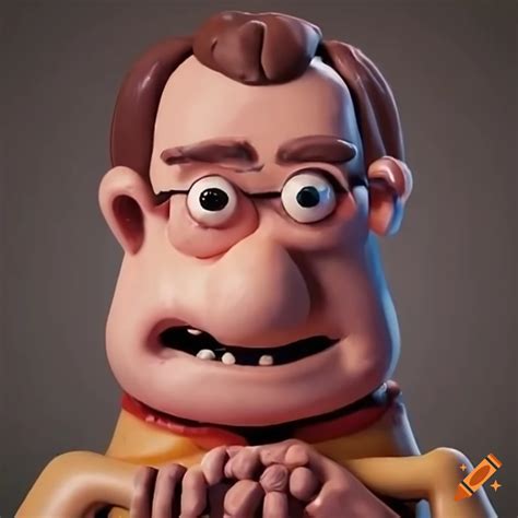 Claymation Depiction Of Russell T Davies On Craiyon