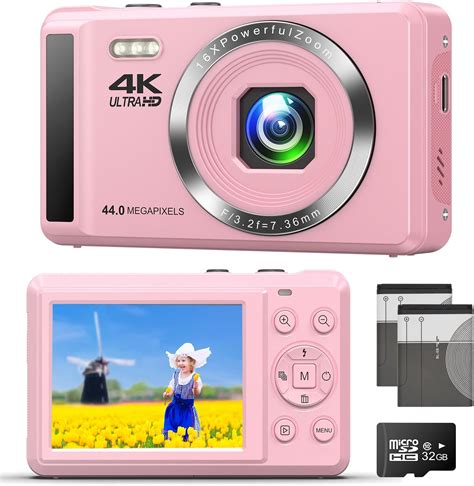 Dijital kamera 4K fotoğraf makinesi otomatik odaklama 44 MP fotoğraf