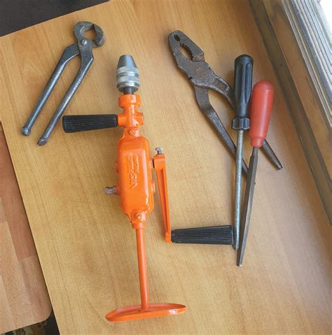 Vintage Hand Drill Etsy