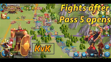 Rise Of Kingdoms KvK F2P Pass 5 Opens Kingdoms Fight YouTube