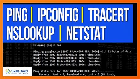 How To Use PING IPCONFIG TRACERT NSLOOKUP And NETSTAT Commands For