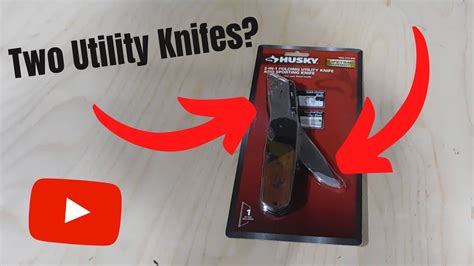 Husky 2 In 1 Folding Utility Knife And Sporting Knife Review Youtube