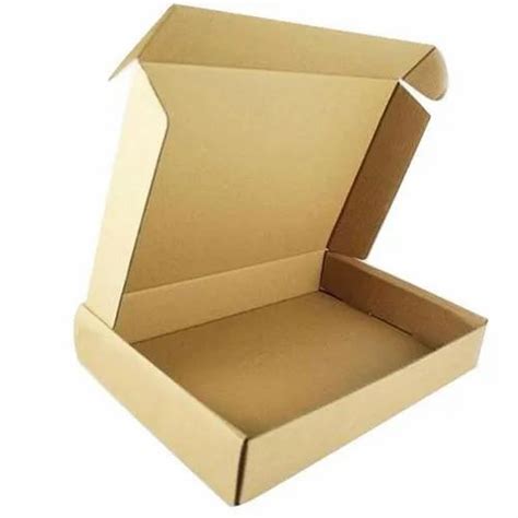 Brown Rectangular Plain Cardboard Corrugated Box Size Lxwxh Inches