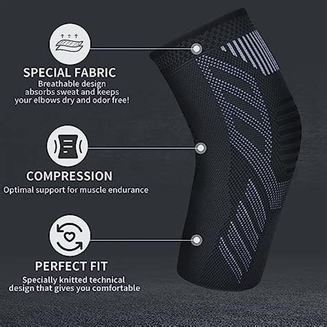 Snapklik Elbow Brace For Tendonitis 2 Pack Elbow Compression