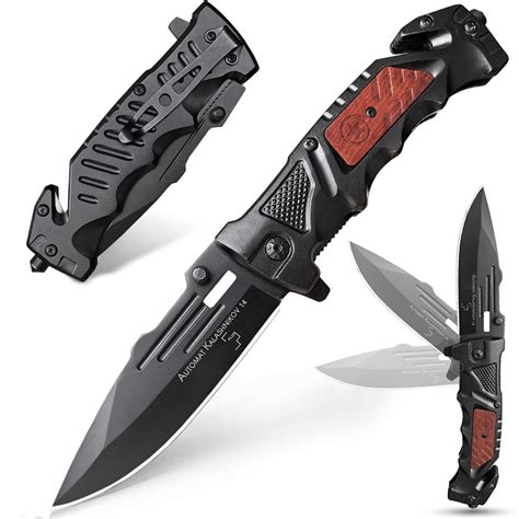 Tactical Folding Knife With Glass Breaker