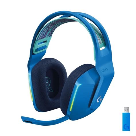 Headset Gamer Sem Fio Logitech G733 7 1 Dolby Surround Rgb Com Blue Voice Para Pc E Playstation