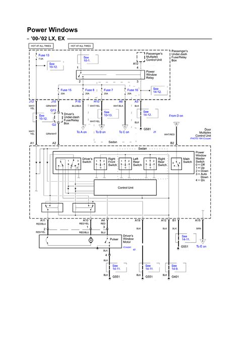 Honda Civic Power Window Wiring Diagram