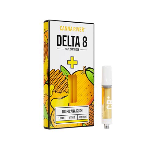 Delta 8 Thc Vape Cartridge Tropicana Kush Hybrid 1g Canna River