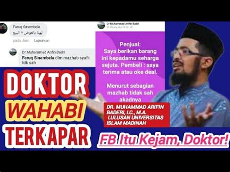 Dusta Doktor Wahabi Lulusan Madinah Terbongkarfacebook Itu Lebih Kejam