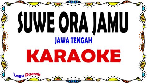 Suwe Ora Jamu Karaoke Acordes Chordify