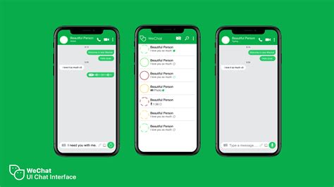 wechat rebranding ui behance