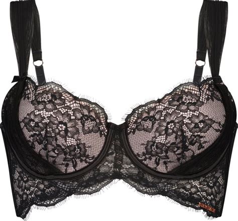 Hunkemöller Dames Lingerie Voorgevormde longline beugel bh Elissa Lucy Hale Zwart bol