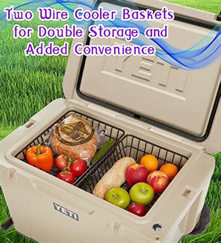 2 Pack Cooler Basket For Yeti Tundra Haul Double Cooler Rack For