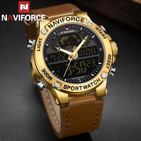 Naviforce Reloj Deportivo Digital De Lujo Para Hombre Pulsera De