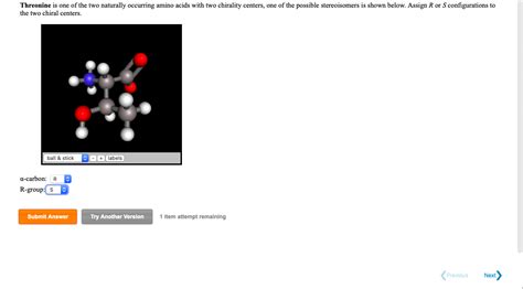 Solved Threonine Is One Of The Two Naturally Occurring Amino Chegg