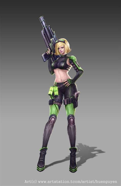 Fps Game Character Design Hue Nguyen Game Character Design