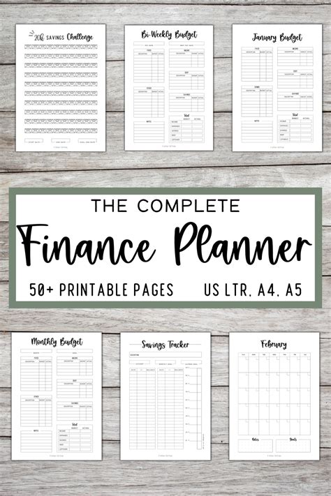 Customizable Finance Planner For Budgeting Saving And Paying Off Debt