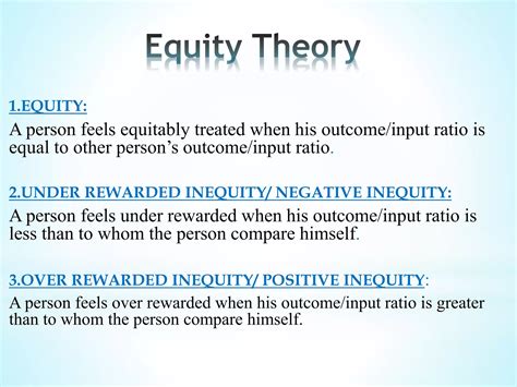 Equity theory | PPTX