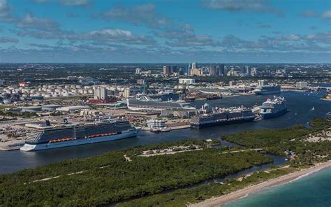 Port Everglades Industrial And Cruise Ship Port In Ft Lauderdale