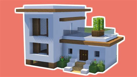 Minecraft Tutorial Cara Membuat Rumah Kecil Modern 12 Youtube