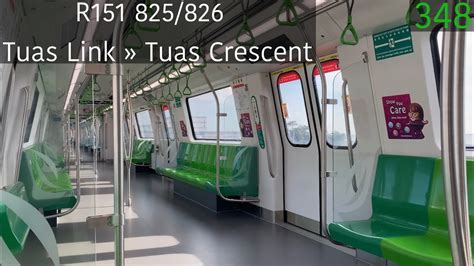 SMRT First Trip After Debut Day Alstom Movia R151 825 826 Tuas