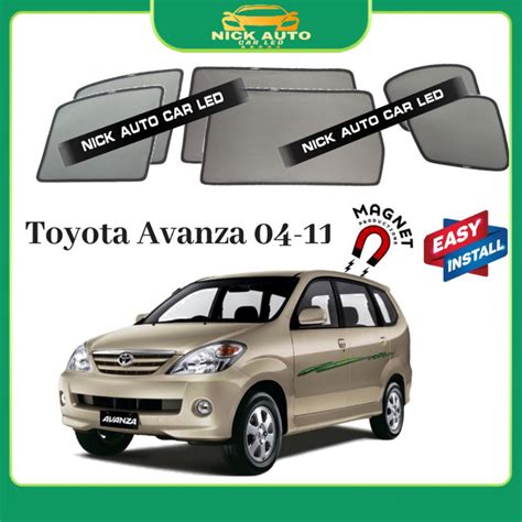 Toyota Avanza Indows Set Super Strong Magnetic Sunshade