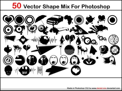 2500 Free Custom Photoshop Shapes