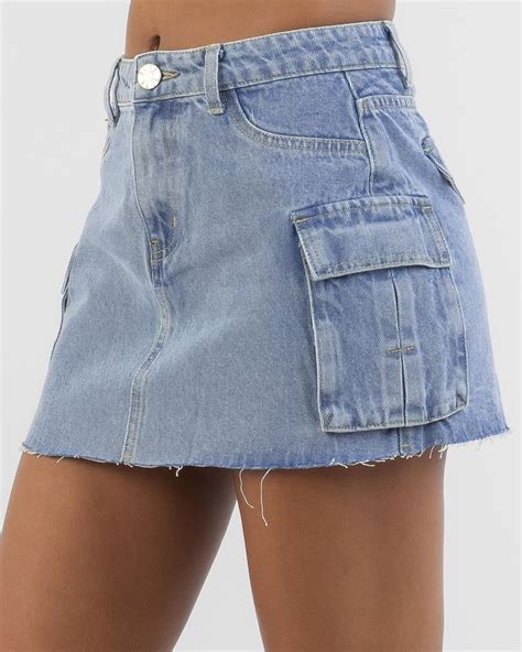 Denim Skirt Outfit Ideas Styling Tips From The Experts Cargo Skirt Womens Denim Skirts