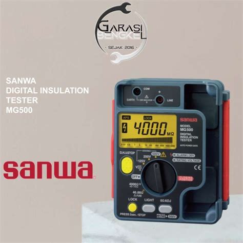 Promo Sanwa Digital Insulation Tester Mg Diskon Di Seller