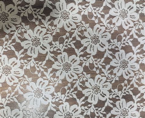 Nylon Raschel Allover Fabrics Floral White At Rs 89 Meter In Surat