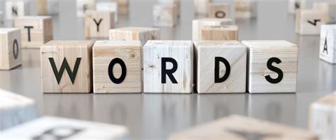 Premium Photo Words Word On Wooden Blocks 3d Illustration