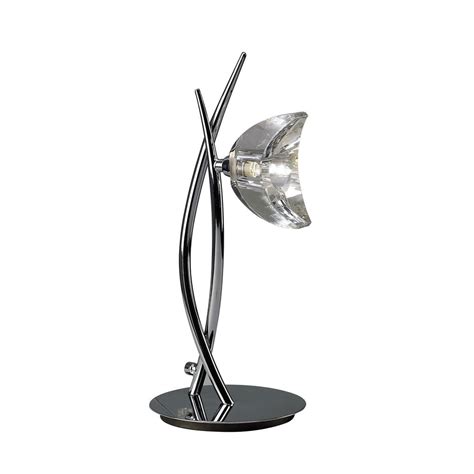 Mantra M1459 Eclipse Tall Table Lamp 1 Light G9 Polished Chrome