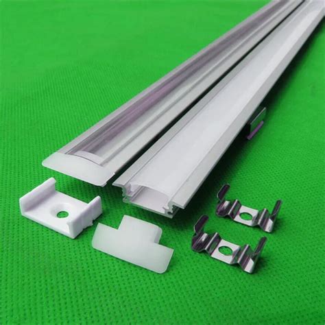 Pcs Lot Inch M Long Anodized Led Aluminium Profile For