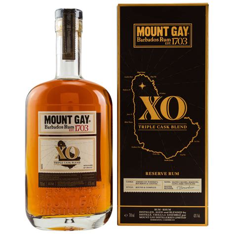 Mount Gay Rum XO Triple Cask Blend 43 0 Vol 0 7 Ltr