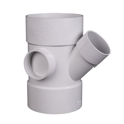 Era UPVC PVC Plastic Drainage Fittings Junction With Port Fitting