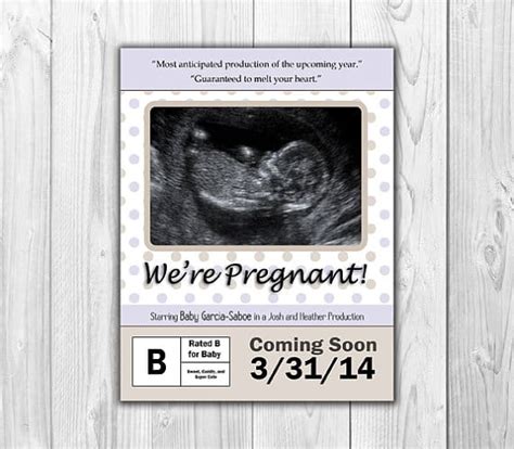 Best Pregnancy Announcement Cards On Etsy