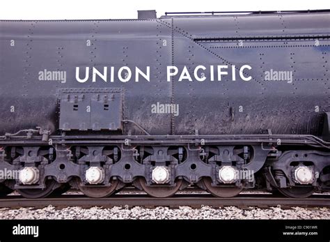 Union Pacific 844 Steam Engine Tender Stock Photo Alamy