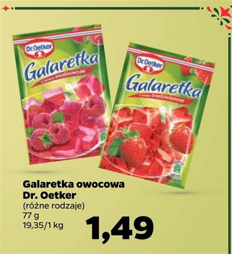 Promocja Galaretka Owocowa Dr Oetker W Netto