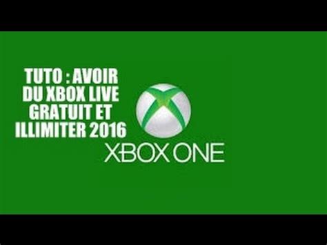 TUTO COMMENT AVOIR DU XBOX LIVE GRATUIT EN ILLIMITER 2016 YouTube