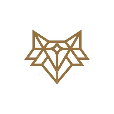 Diamond Wolf Logo Geometric Logo Wolf Art Deco Modern