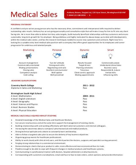 Resume Format In Word For Medical Representative Sample Sales