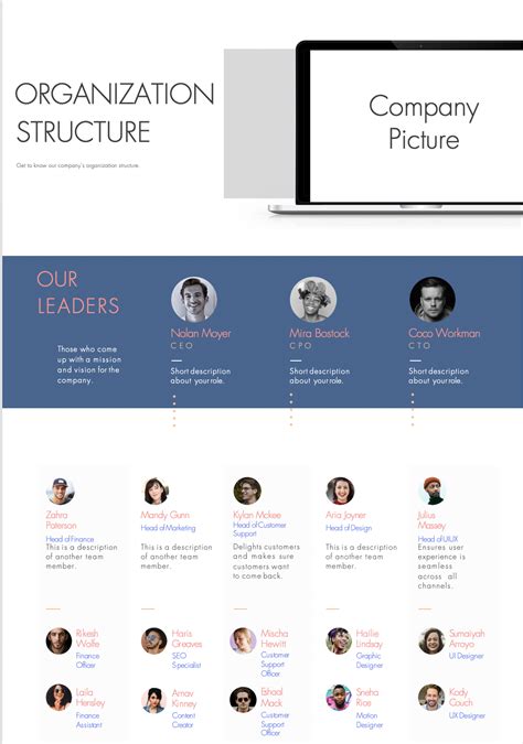 Company Organization Structure Template Infographic | Organizational ...