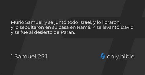 1 Samuel 25 Traducción al español Bible Online