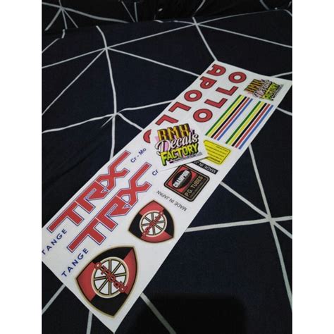 Jual Decals Decal Stiker Sticker Set Bmx Apollo Trx Shopee Indonesia