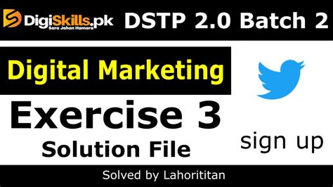 Digiskills Digital Marketing Exercise Batch Digital