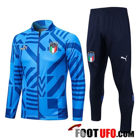 Créer Un Ensemble Survetement de Foot Veste Italie Bleu 2022 2023