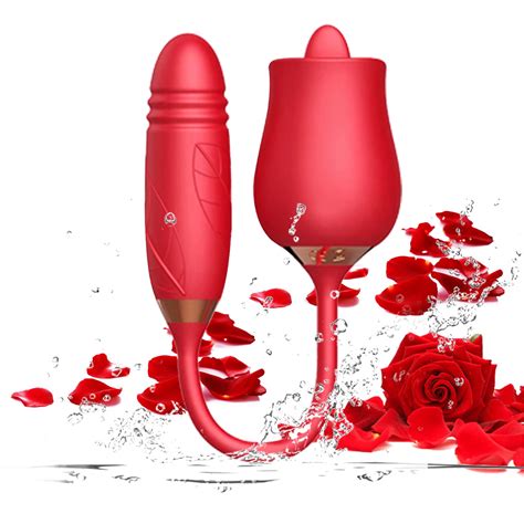 2023 Rose Toy Vibrator For Women 3 In 1 Adult Sensory Toys Sex Dildo